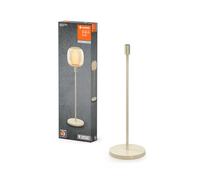 LEDVANCE Lampadaire décoratif avec douille E27, support court (hauteur 78cm), beige, avec câble d'alimentation de 1,8m, ampoule LED OSRAM 1906 parfaitement adaptée vendue séparément