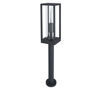 LEDVANCE Lampadaire LED et lampe de chemin pour 1x lampes E27, lampe avec cadre design pour extérieur pour éclairage direct, en aluminium de haute qualité, Endura Frame 60 cm Post E27 Gris Foncé