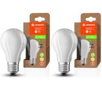 LEDVANCE Lampe à économie d'énergie à LED, ampoule dépolie, E27, blanc chaud (3000K), 5 watts, remplace une ampoule de 75W, très efficace et économe en énergie, pack de 1 (Lot de 2)