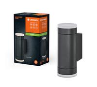 LEDVANCE Lampe d’extérieur ENDURA CLASSIC IVE W, applique murale, GU10, gris foncé, aluminium, installation facile, diffuseur en verre ou en PMMA e protection IP65, éclairage indirect