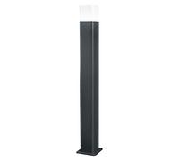 LEDVANCE Lampe d'extérieur LED intelligente, lampadaire avec technologie WiFi pour l'extérieur, couleurs RVB modifiables, taille sombre en aluminium, hauteur 80cm, compatible avec Google et Alexa,CUBE