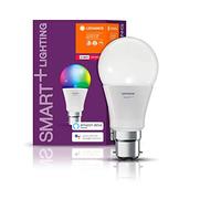 Ledvance Lampe LED | Base: B22d | RGBW | 2000…6500 K | 9 W | Remplacement pour 60 W Incandescent Bulb | Smart+ Classic Multicolour [Classe d'Énergie Efficace A] 4058075208407 - Blanc