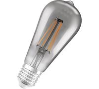 LEDVANCE lampe LED E27 blanc chaud 2700 K 6 W (ex 44 W SMART+ Filament Edison - Lampes LED socle E27