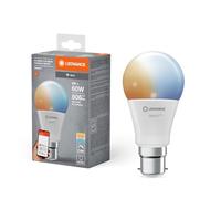LEDVANCE Lampe LED intelligente avec technologie WiFi, B22d-base, optique dépolie,Couleur de lumière modifiable (2700K-6500K), 806 Lumen, Remplacement de la traditionnelle 60W-Ampoules 1-Pack