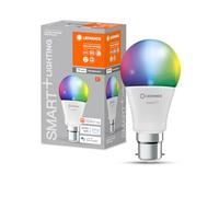 LEDVANCE Lampe LED intelligente avec technologie WiFi, B22d-base, optique dépolie,Couleurs RGBW modifiables, couleur de lumière modifiable (2700K-6500K), 806 Lumen,Remplacement de 60W-Ampoules 1-Pack