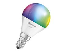 LEDVANCE Lampe LED intelligente avec technologie WiFi, douille E14, dimmable, couleur de la lumière variable (2700-6500K), couleurs RVB modifiables, remplacement 40W, mini ampoule SMART+, paquet de 1
