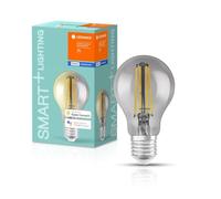 LEDVANCE Lampe Smart LED avec Bluetooth, E27, dimmable, blanc chaud (2700K), remplace les lampes à incandescence par 44W, contrôlable avec Alexa, Google et Apple, SMART+ Filament Classic DIM,pack de 4