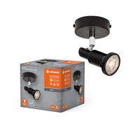 LEDVANCE Spot LED GU10 - Noir - 1 x 3,4 W - 927 DIM - Lampes murales et de plafond