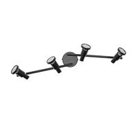 LEDVANCE Spot LED GU10 Noir 4 x 3,4 W 927 DIM - Lampes murales et de plafond