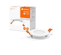 LEDVANCE LED SPOT INTEGRATED SLIM Ø8,5cm, spot encastré pour l'intérieur, 4.5W, température de couleur 4000K, 240 lumen, 240V, design plat et moderne, dispositif de fixation, blanc