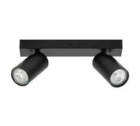 LEDVANCE Spot LED Octagon GU10 Noir 2x3,4W 927 DIM - Lampes murales et de plafond