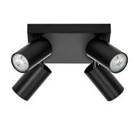LEDVANCE Spot LED Octagon GU10 Plaque noire 4x3,4W 927 DIM - Lampes murales et de plafond