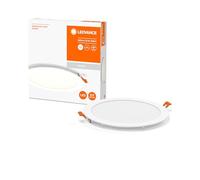 LEDVANCE LED SPOT SLIM Ø22,5cm, spot encastré pour l'intérieur, 8W, température de couleur 4000K, 550 lumen, 240V,design plat et moderne, dispositif de fixation, blanc
