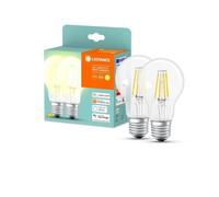 LEDVANCE Lot de 2 Ampoules LED connectées SMART+ Bluetooth filament classic 6W=60W E27