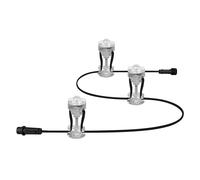 LEDVANCE Lumière de jardin LED intelligente avec technologie WiFi, pack d'extension avec 3 points LED pour l'extérieur, couleurs RVB modifiables, compatible avec Google et Alexa, SMART+ WIFI GARDEN