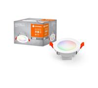 Ledvance Luminaire: Adapté À Plafond, Smart Recess Downlight Tw And Rgb / 4 W, 220?240 V, Angle De Rayonnement: 110, Blanc Dynamique, 2700?6500 K, Matériau De Corps: Polyprophylene (Pp)/Polyamid, Ip20