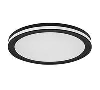 LEDVANCE OR IRCLE SMART+ WiFi luminaire Ø 46cm, plafonnier LED rond dimmable pour l'intérieur, 28W, température de couleur de 3000-6500K, 2400 lumen, 2 lampes pour lumière blanche et colorée, noir