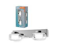 LEDVANCE OR lame applique et avec LED, chrome, 11W, 700lm, 3000/4000K, réglabvia interrupteur mural (blanc froid/blanc chaud), protection IP44 contre les corps étrangers et les projections d'eau
