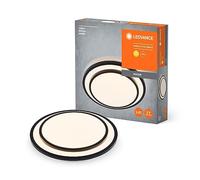 LEDVANCE OR ERLIN LEMPLIQUE LED 300 mm, noir, 16W, 2000lm, couleur de lumière blanche chaude, distribution de lumière très homogène, module LED fermement installé, rond IP20, 3000K