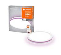 LEDVANCE OR IRCLE SMART+ WiFi luminaire Ø 46cm, plafonnier LED rond dimmable pour l'intérieur, 28W, température de couleur de 3000-6500K, 2400lumen, 2 lampes pour lumière blanche et colorée, blanc