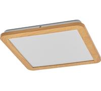 LEDVANCE Or isc 30 x 30 cm 22 W Click CCT IP44 Décor bois - Lampes murales et de plafond