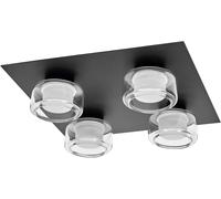 LEDVANCE Or lame 4X5,5W Click CCT IP44 Noir - Lampes murales et de plafond