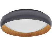 LEDVANCE Orbis Livia 430 mm 24 W 830 Click DIM Gris et décor bois - Lampes murales et de plafond