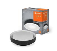 LEDVANCE ORBIS MADRID PLAFICATION 290 mm, noir, socket E27, peut être équipé d'une lampe intelligente, de conception moderne de haute qualité, de boîtier en métal, adapté à l'intérieur, rond IP20
