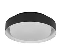 LEDVANCE ORBIS MADRID PLAFICATION 290 mm, noir, socket E27, peut être équipé d'une lampe intelligente, de conception moderne de haute qualité, de boîtier en métal, adapté à l'intérieur, rond IP20