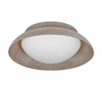 LEDVANCE ORBIS MADRID PLAFICATION 305 mm, couleurs en bois, prises 2XE27, peut être équipée d'une lampe intelligente, de design moderne, de boîtier en métal, adapté à l'intérieur, rond IP20