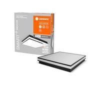 LEDVANCE ORBIS MAGNET SMART+ Wi-Fi 45x45cm, plafonnier LED à gradation pour l'intérieur, 42W, température de couleur 3000-6500K, 4200 lumen, lampe design avec cadre magnétique innovant, noir