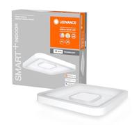 LEDVANCE ORBIS STELLA SMART+ WiFi luminaire, 48x48cm, plafonnier LED dimmable pour l'intérieur, 32W, température de couleur 2700-6500K, 3250 lumen, 2 LED RGB module, design carré, blanc