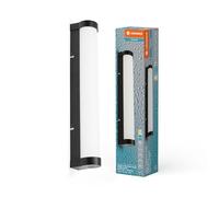 LEDVANCE ORBIS Tube miroir/applique muraavec LED, verre dépoli/noir, 9W, 820lm, dimmable, 3000/4000K, diamètre 40cm, protection IP44 contre les corps étrangers/projections d'eau