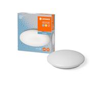 LEDVANCE Plafonnier LED Alu blanc, IP44 avec capteur, 21W, 1800LM, 3000K, 400mm applique et plafonnier ORBIS