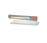 LEDVANCE Plafonnier LED intelligent, panneau intérieur avec technologie WiFi, couleur de la lumière modifiable (3000K-6500K), couleurs RVB modifiables, 120cm x 10cm, compatible avec Google et Alexa