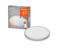LEDVANCE Plafonnier LED intelligent, panneau intérieur avec technologie WiFi, couleur de la lumière variable (3000K-6500K), diamètre 300mm, compatible avec Google et Alexa,SMART+ WIFI PLANON FRAMELESS