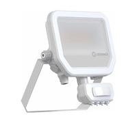 Ledvance Projecteur LED Aluminium Blanc 17W 2200lm 100D - 830 Blanc Chaud | IP65 - Détecteur De Mouvement Et De Lumière - Symétrique