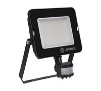 Ledvance Projecteur LED Compact Noir 50W 5000lm 100D - 840 Blanc Froid | IP65 - Symétrique - Détecteur de mouvement et de lumière