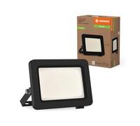 LEDVANCE Projecteur LED de efficacité énergétique A, boîtier en aluminium noir, 10 W, 1750 lm, pour applications extérieures, design compact, léger, installation facile
