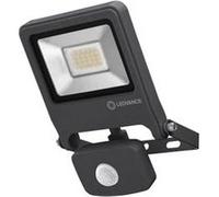LEDVANCE Projecteur LED pour mur - ENDURA® FLOOD Sensor blanc chaud / 20 W - 220…240 V - Angle de rayonnement: 120° - blanc chaud - 3000 K - Matériau: aluminium - IP44} Gris foncé G