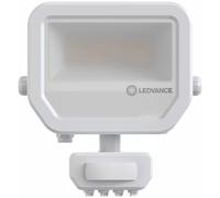 Ledvance Projecteur LED Aluminium Blanc 17W 2200lm 100D - 830 Blanc Chaud | IP65 - Détecteur De Mouvement Et De Lumière - Symétrique