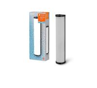 LEDVANCE SALLE DE SOCIÉTÉ CLASSION CYLINDER LAMPE MUR DE SALLE DE SALLE 455 mm, noir, socket E14, peut être équipé d'une lampe intelligente, de fabrication de haute qualité, de forme de cylindre, IP44