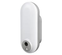 LEDVANCE SMART+ Applique murale d'extérieur avec caméra, lumière LED blanc chaud (3000 K), design moderne du boîtier en argent, haut-parleur intégré, carte mémoire, technologie WiFi intelligente