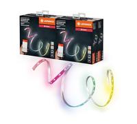 LEDVANCE Smart Bande lumineuse d'extérieur, bande LED avec ZigBee et IP65, longueur 5m, blanc chaud à lumière du jour (2000K-6500K), changement de couleur RGB, compatible avec Alexa, Pack de 4