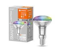 LEDVANCE Smart LED R50 spot lamp avec Wifi, culot E14, couleurs RGB et couleur de la lumière modifiables, lampe réflecteur en remplacement des ampoules classiques 40W, contrôlable avec Alexa, Google