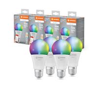 LEDVANCE SMART+ MATT LED Lampe, White Frost Optics, 14W, 1521LM, Forme de lampe à incandescence classique avec E27, Couleur Lumière et Lumière blanche, avec Vocal Control, jusqu'à 20 000 HRs, 4-Pack