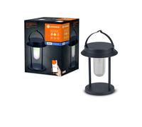 LEDVANCE SMART+ Outdoor Lampe de table solaire Bluetooth, avec lumière blanche (3000K) + lumière colorée, indépendante du courant, jusqu'à 5 heures d'éclairage à 100 %, rechargeable e protect