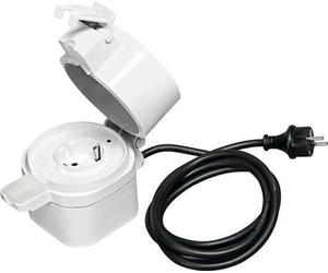 LEDVANCE Smart+ Outdoor Plug, prise commutable ZigBee, pour le contrôle de l'éclairage dans votre maison intelligente, directement compatible avec Echo Plus et Echo Show (2e génération),