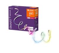 LEDVANCE Smart+ Ruban LED Flex (Kit de démarrage) Connecté, 180cm de longueur, Dimmable, 16 Millions de couleurs, 11W, Compatible avec Amazon Echo Plus, Echo Show et passerelle Philips HUE Blanc
