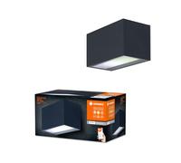 LEDVANCE SMART+ WI-FI WIDE BRICK RGB 14.5cm- applique murale LED gradable gris foncé avec boîtier en aluminium de haute qualité, rectangulaire, contrôle des couleurs,14W,3000K blanc chaud, 600lm, IP44